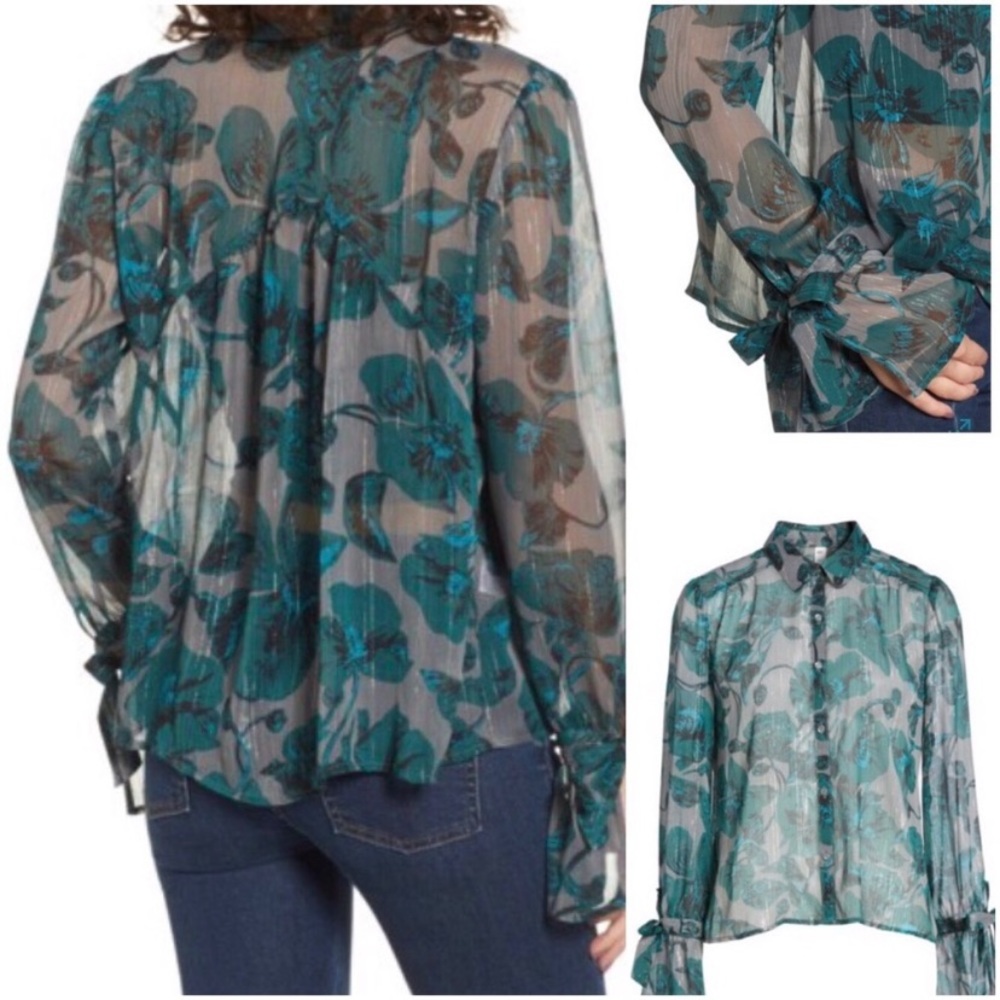 🆕 Sheer Metallic Shirt
